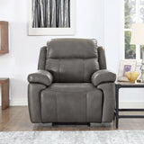 Riverside - Power Headrest Lumbar Zero Gravity Recliner - Light Gray