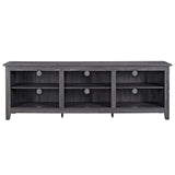 Modern Transitional 3 Shelf Open Storage 70" TV Stand For 80" TVs