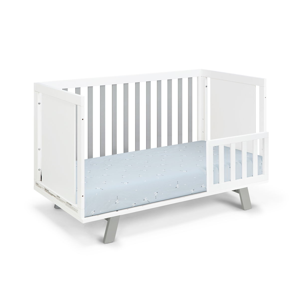 Livia - 3-in-1 Convertible Island Crib - White Frame