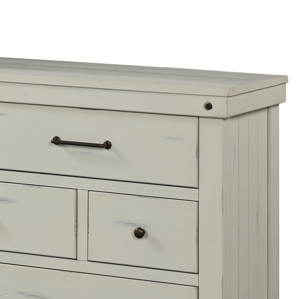 7 Drawer Dresser - White