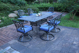 Rectangular 84.2" Long Dining Set With Sunbrella Cushions