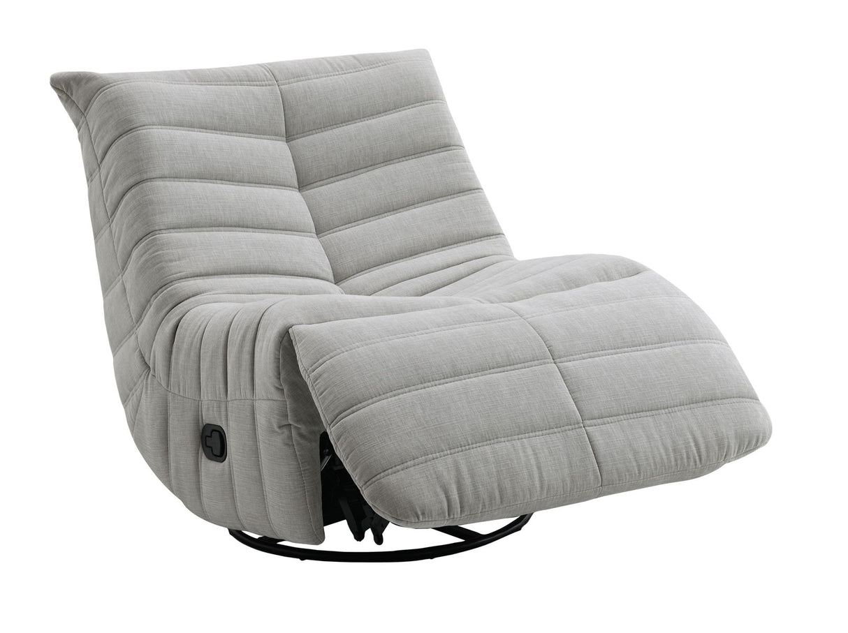 Talmon - Chenille Glider Recliner With Swivel