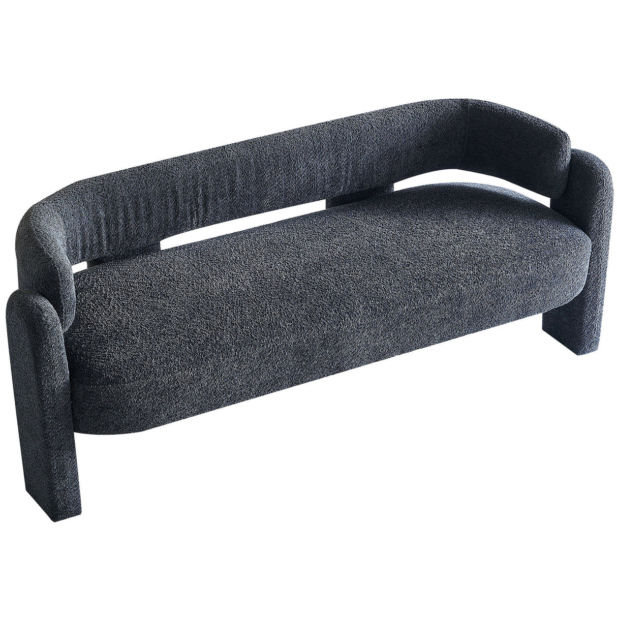 Boucle Upholstery Modern Sofa For Living Room