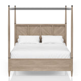 Transitional Styling Canopy Bed