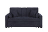 Cody II - 69.5"W Woven Fabric Convertible Sleeper Loveseat with Cup Holder