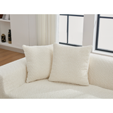 2 Piece Boucle Cloud Living Room Set, Beige