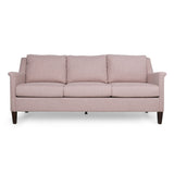 Sofa With Wood Legs - Light Pink