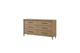 Casual 6 Drawer Dresser - Sand