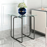 Modern Tempered Glass Coffee Table End Table Side Table For Living Room, Bedroom