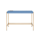 Midriaks - Writing Desk With USB - Gold / Navy Blue