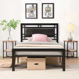 Twin Size Metal Bed - Black