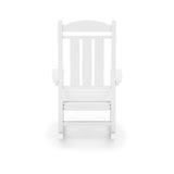 Traditional Porch Rocker Classic HDPE Poly Lumber For Porch, Patio, And Garden Comfort