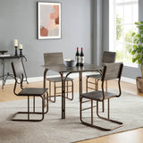 5 Piece DIning Set With Table and 4 Chairs - Gray