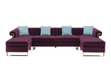 Maddie - Velvet Sectional Sofa