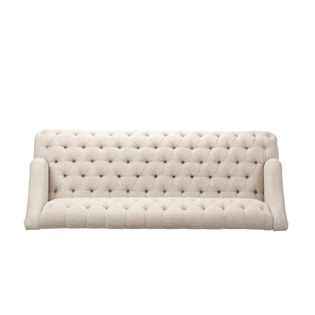 Sturdy Velvet Sofa - Beige