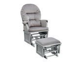 Madison - Glider And Ottoman - Gray