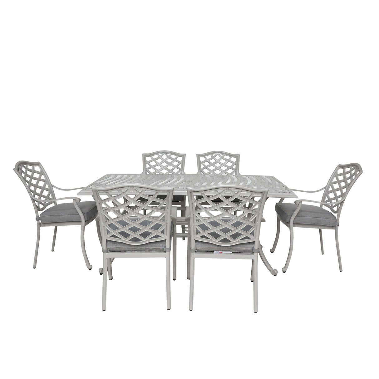 7 Piece Aluminum Dining Set - Basalt