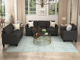 3 PC Living Room Set With Sofa, Love Seat and Chair