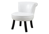 Juvenile Chair, Accent, Kids, Upholstered Leather Look, Contemporary, Modern - White