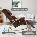 Full Massage Function Rocking Chair - Brown