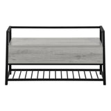 Bench, Entryway, Hallway, Storage, Rectangular, Contemporary, Modern - Gray