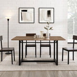 Modern Industrial Rectangle Dining Table - Rustic Oak