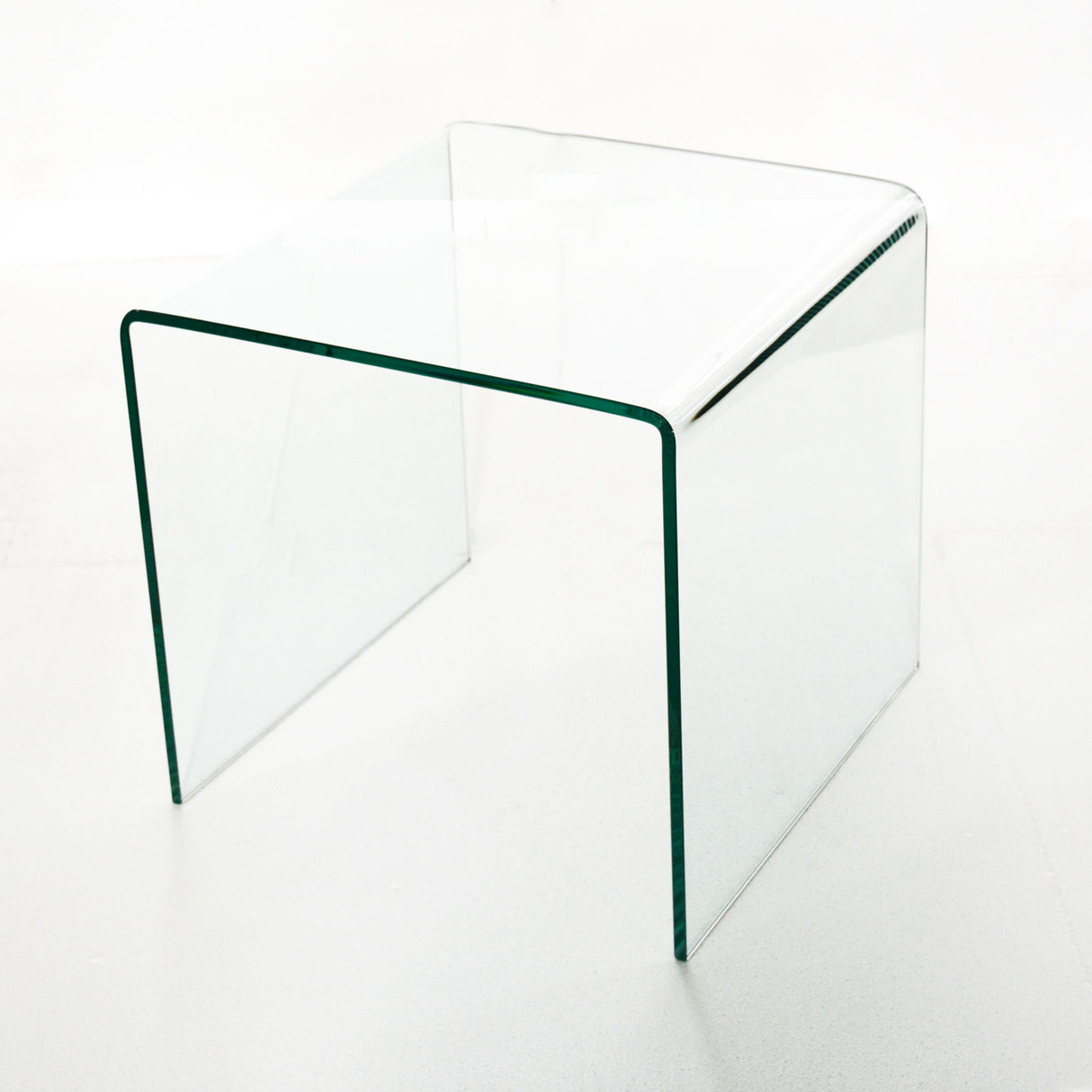 Tempered Glass End Table - Transparent