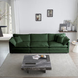 2 Pc Chenille Living Room Set - Green