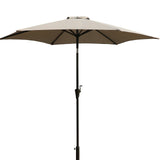 8.8' Outdoor Aluminum Patio Umbrella With 42 Pound Round Resin Umbrella Base