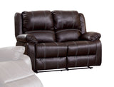 Zuriel - Synthetic Leather 3 Piece Living Room Recliner Set