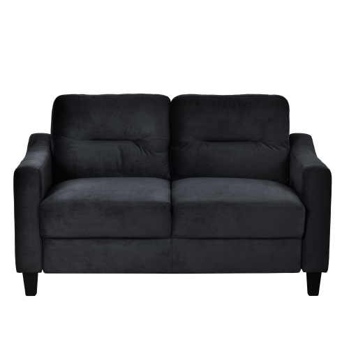 living Room Set With Sofa, Love seat and Accent Chair - Black