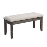 Tufted Upholstered Bench - Beige