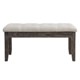 Tufted Upholstered Bench - Beige