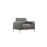 Onyx - Leather Chair - Gray