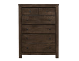 Verna - 5 Drawer Chest - Brown