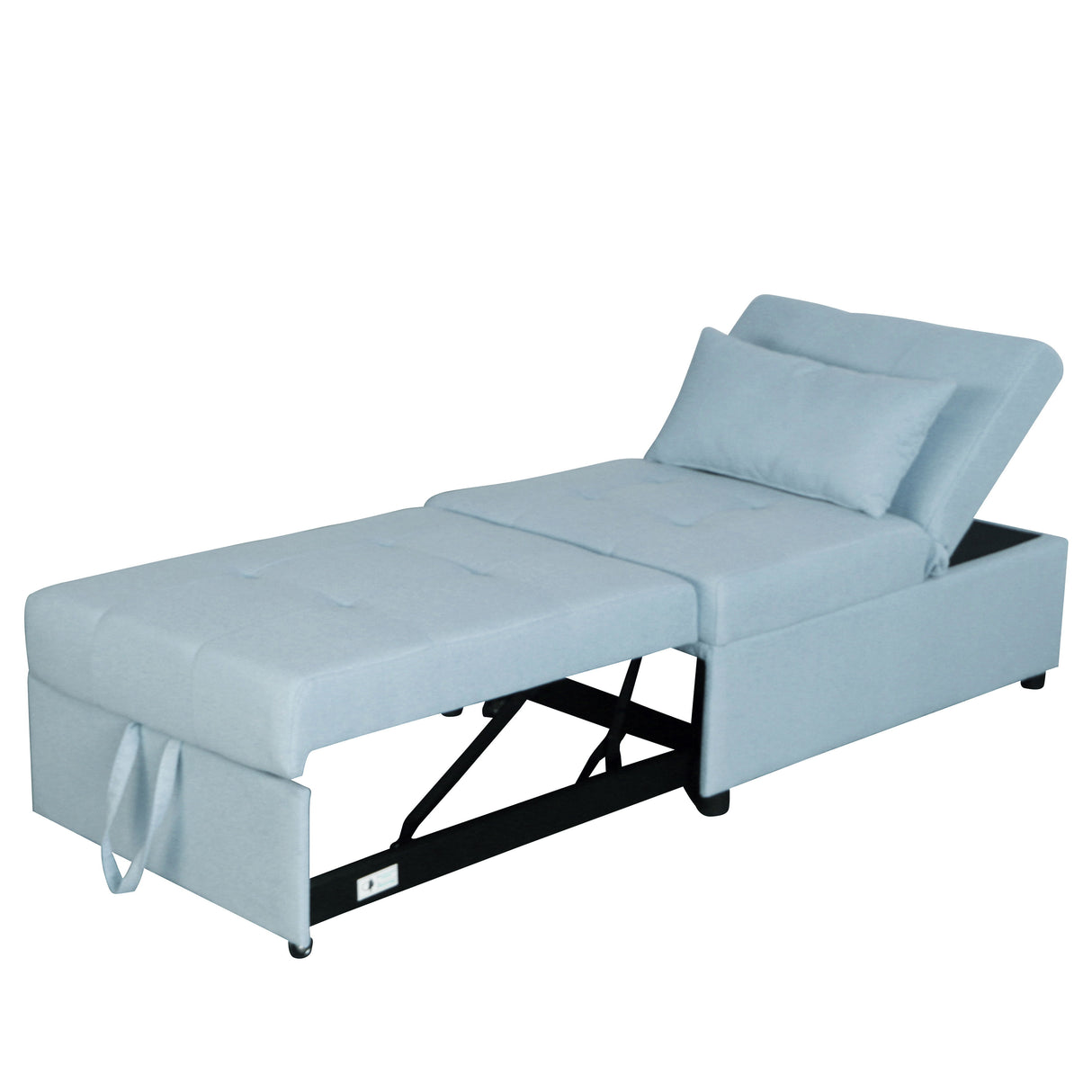 Folding Chair Sofa Bed - Green Fabric