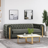 Mirod Sofa with Tufted Back and Arm - Gray