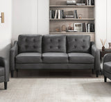 3pc Living Room Set Including Sofa, Love seat and Chair - Gray