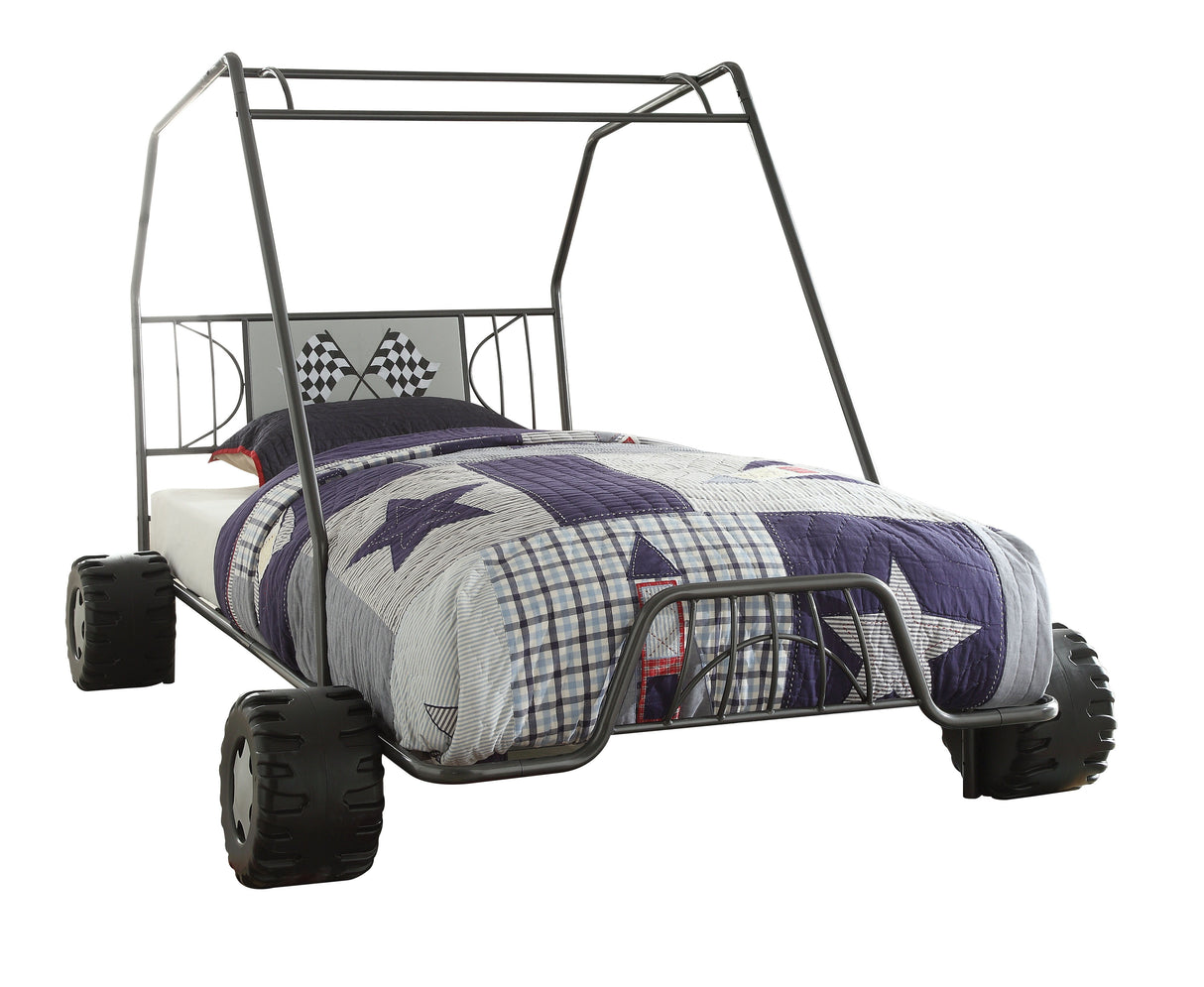 Xander - Twin Go Kart Bed - Gunmetal