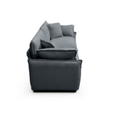 Two-Piece Corduroy Living Room Set (Sofa and Love Seat) - Gray