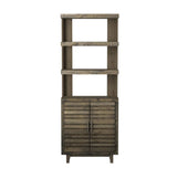 Avondale - High BookShelf Pier - Charcoal Brown