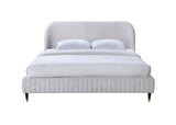 Queen Upholstered Bed - Beige