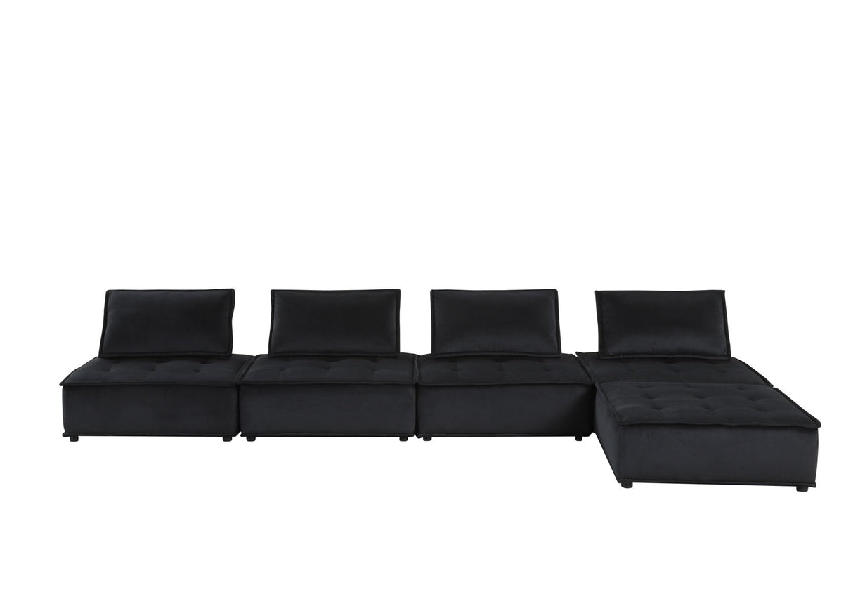 Anna - Velvet Sectional Sofa