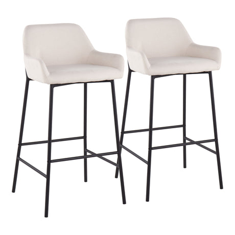 Daniella - Industrial Fixed Height Bar Stool (Set of 2)