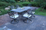 Rectangular 84.2" Long Dining Set With Sunbrella Cushions