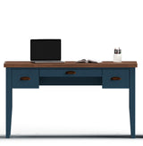 Nantucket - Writing Desk - Blue Denim, Whiskey