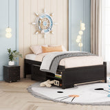 Versatile Bed With Trundle, Under Bed Storage Box And Nightstand