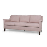 Sofa With Wood Legs - Light Pink