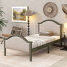 Bed With Upholstered Headboard And Footboard, With Slats