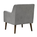 Ryder - Mid Century Modern Woven Fabric Tufted Armchair